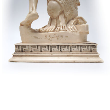 _0007_A. Santini Large David and Goliath Resin Sculpture