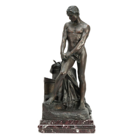 Francois Raoul Larche (1860-1912, French) “Le Devoir” Bronze Sculpture