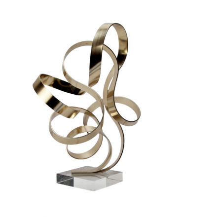 Dan Murphy Double Ribbon Metal Sculpture
