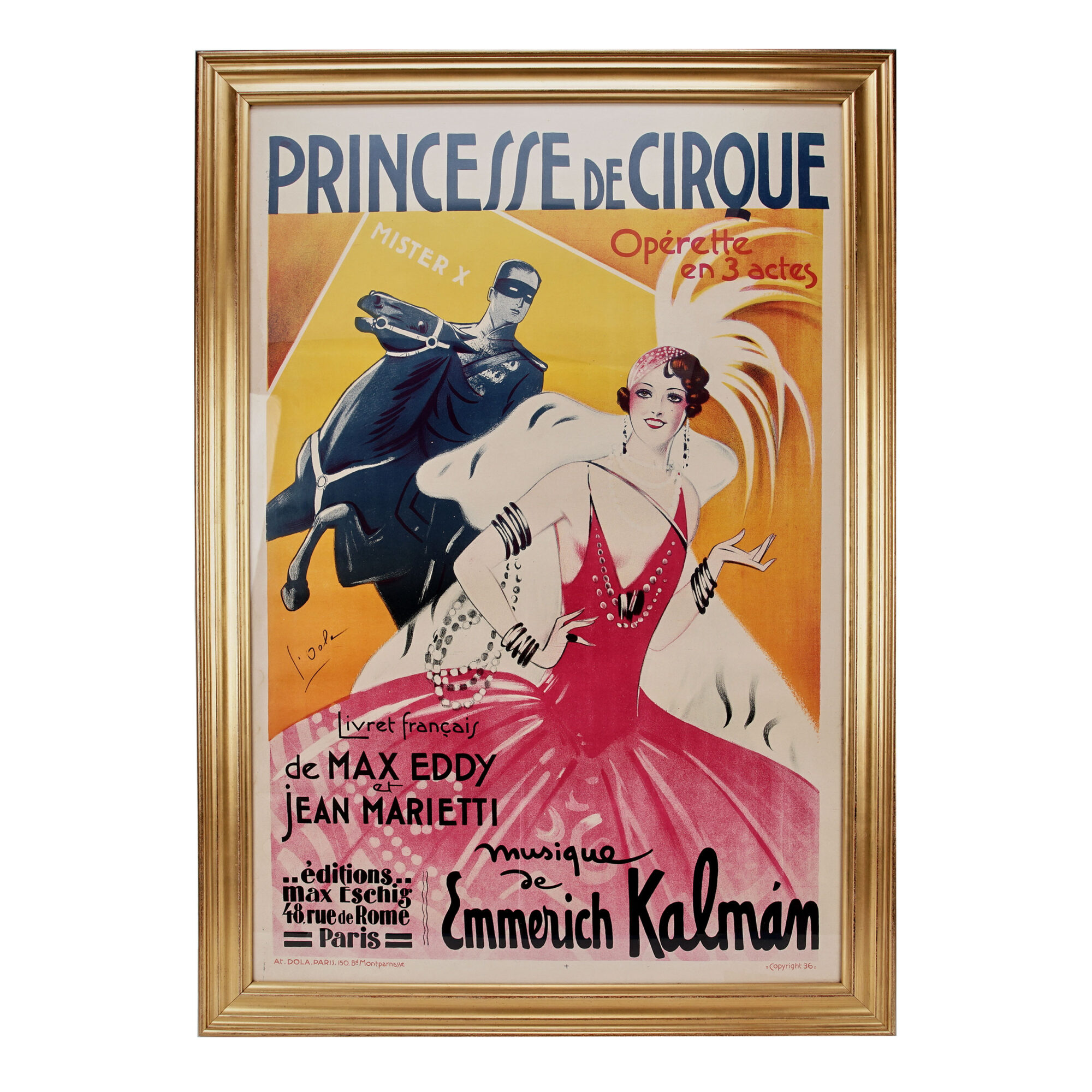 Georges-Dola-Princesse-De-Cirque-Lithograph-Poster