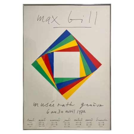 Max Bill 1972 Musée Rath Geneve Serigraph
